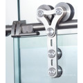 Acessórios de porta deslizante sem moldura de alta qualidade rolo de vidro do gancho da porta de vidro